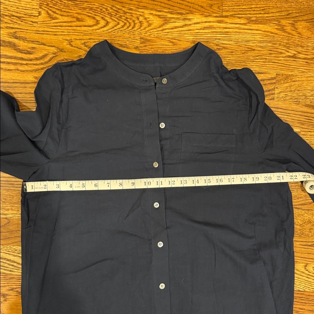 Jenni Kayne Navy Button-Front Maxi Dress - Picture 7 of 8